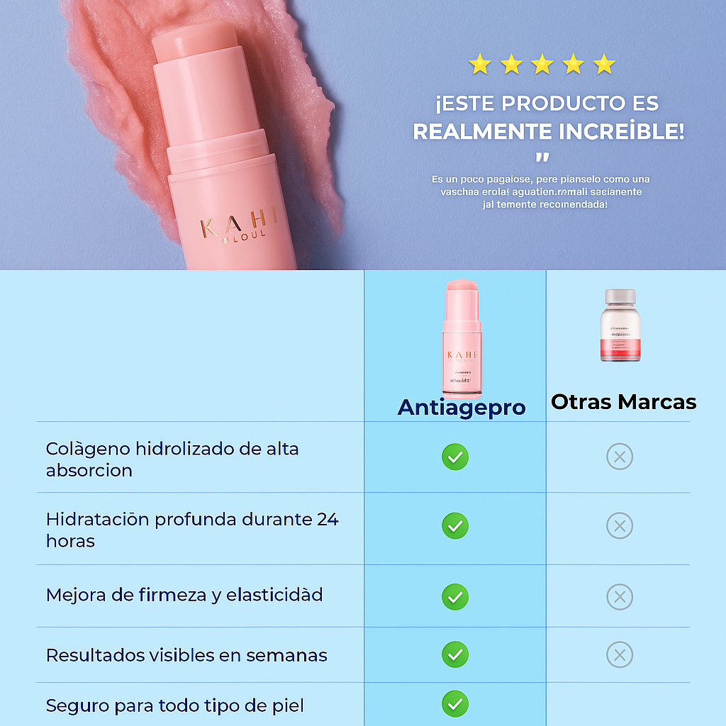1+1 GRATIS Antiagepro™- El primer lápiz de colágeno con tecnología lifting que eliminan los surcos de la boca en 10 min , olvidate de los trataientos agresivos y quimicos