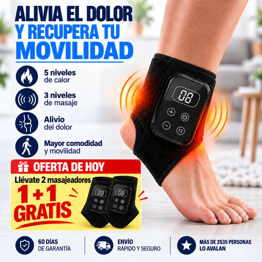 1 + 1 GRATIS | Thermostep™ - Masajeador 4 en 1 con sujeción, calor, vibración y amasado. Reduce tu hinchazón y dolor de pies desde el tercer día o te devolvemos tu dinero (60 días de prueba)