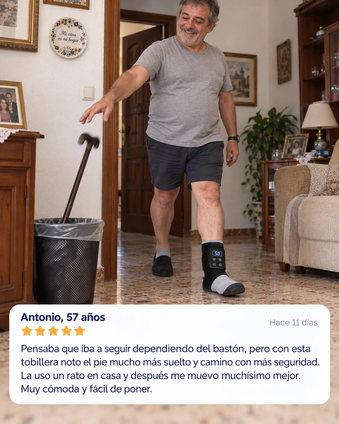1 + 1 GRATIS | Thermostep™ - Masajeador 4 en 1 con sujeción, calor, vibración y amasado. Reduce tu hinchazón y dolor de pies desde el tercer día o te devolvemos tu dinero (60 días de prueba)